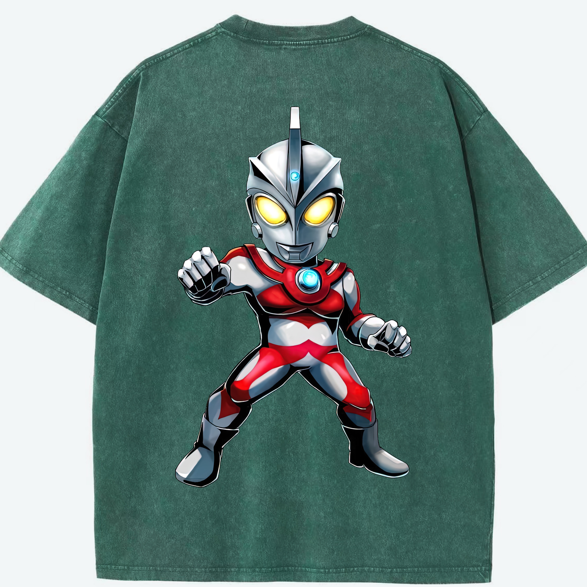（画像用） ウルトラマン Ultraman 綿100% ヴィンテージ風 半袖Tシャツ（背面プリント）